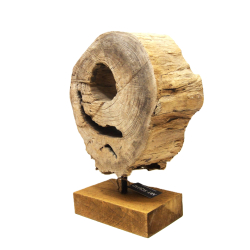 Rzeźba Koło z surowego drewna Art 39cm